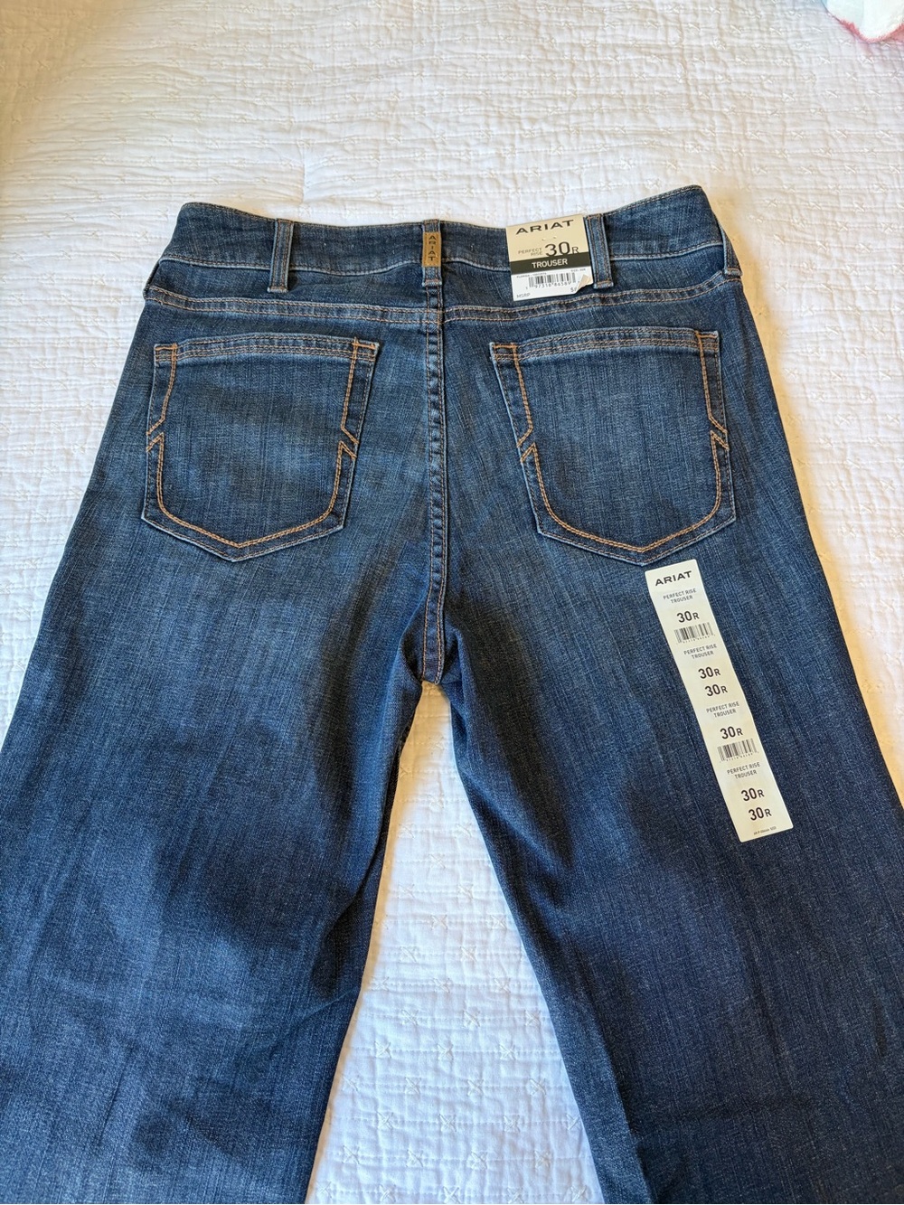 Ariat Women's Dark Blue Denim Jeans Trousers - Size 30